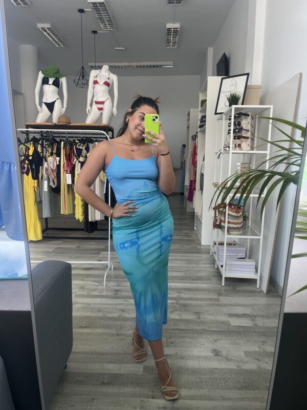 Vestido licra estampado - Imagen 2