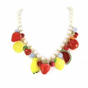 Collar fruta perlas