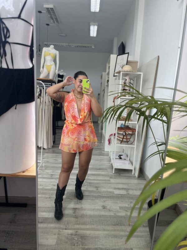 Vestido floral colores
