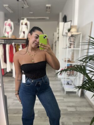 Body encaje negro