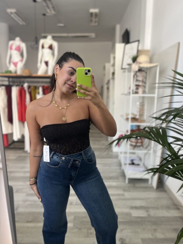 Body encaje negro