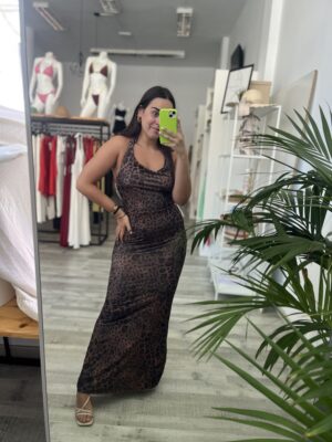 Conjunto leopardo chocolate