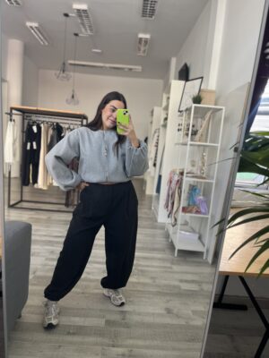 Chaqueta bomber gris