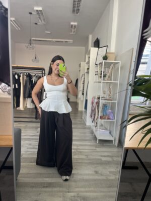 Pantalon palazzo marrón