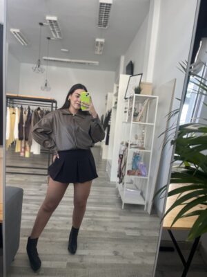 Bomber polipiel marron