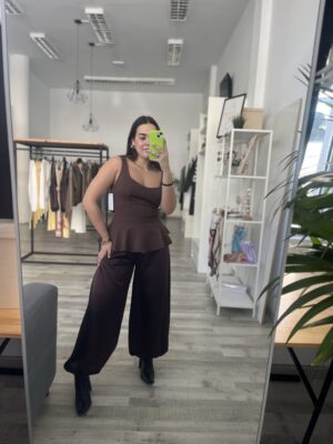 Pantalon satinado ballon