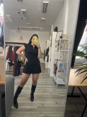 Vestido corto bengalina