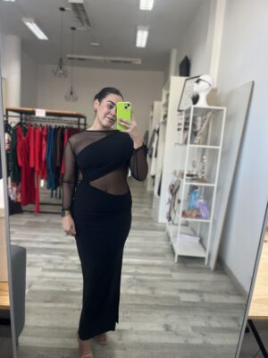 Vestido transparencia