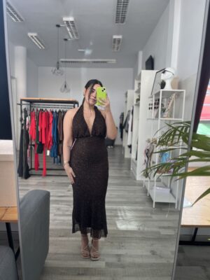 Vestido luxury marron