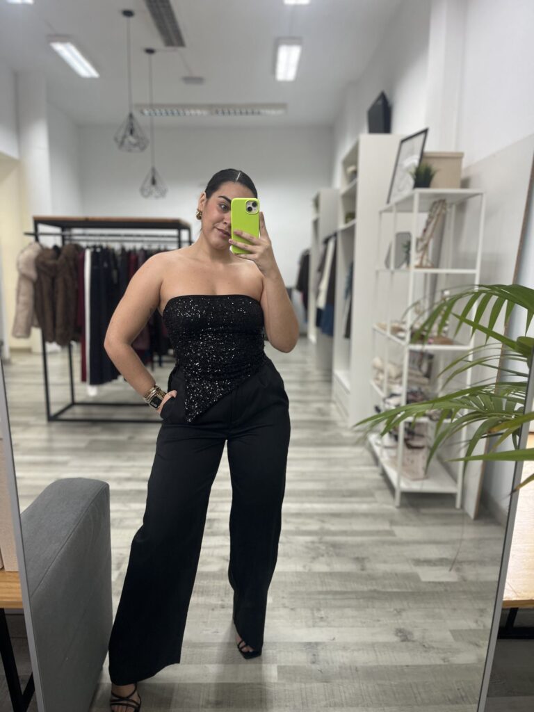 Pantalon pinza negro