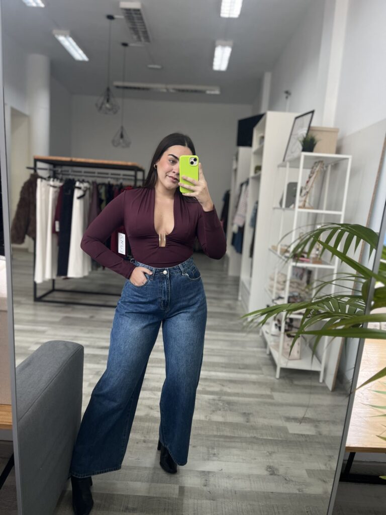 Pantalon vaquero ancho