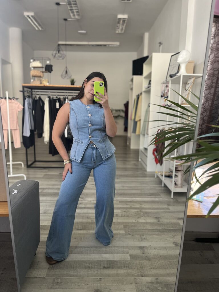 Pantalón denim claro