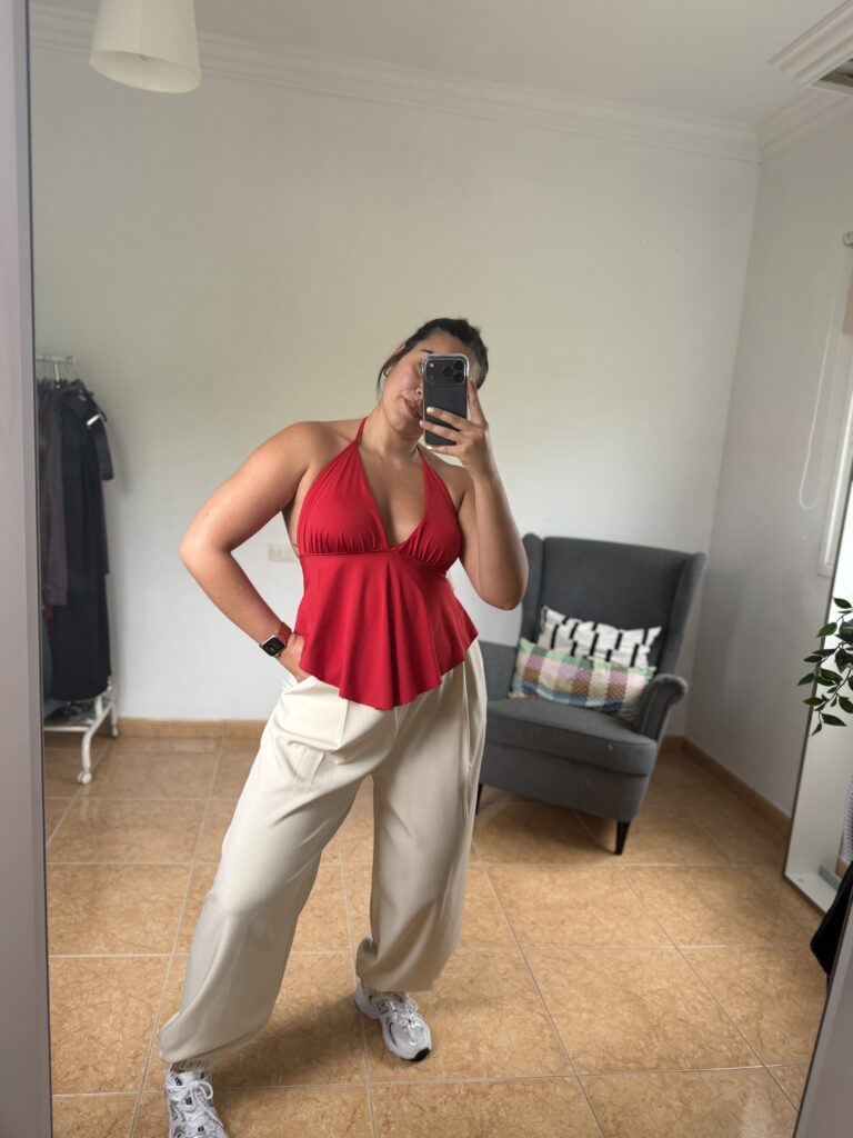 Top licra cuello