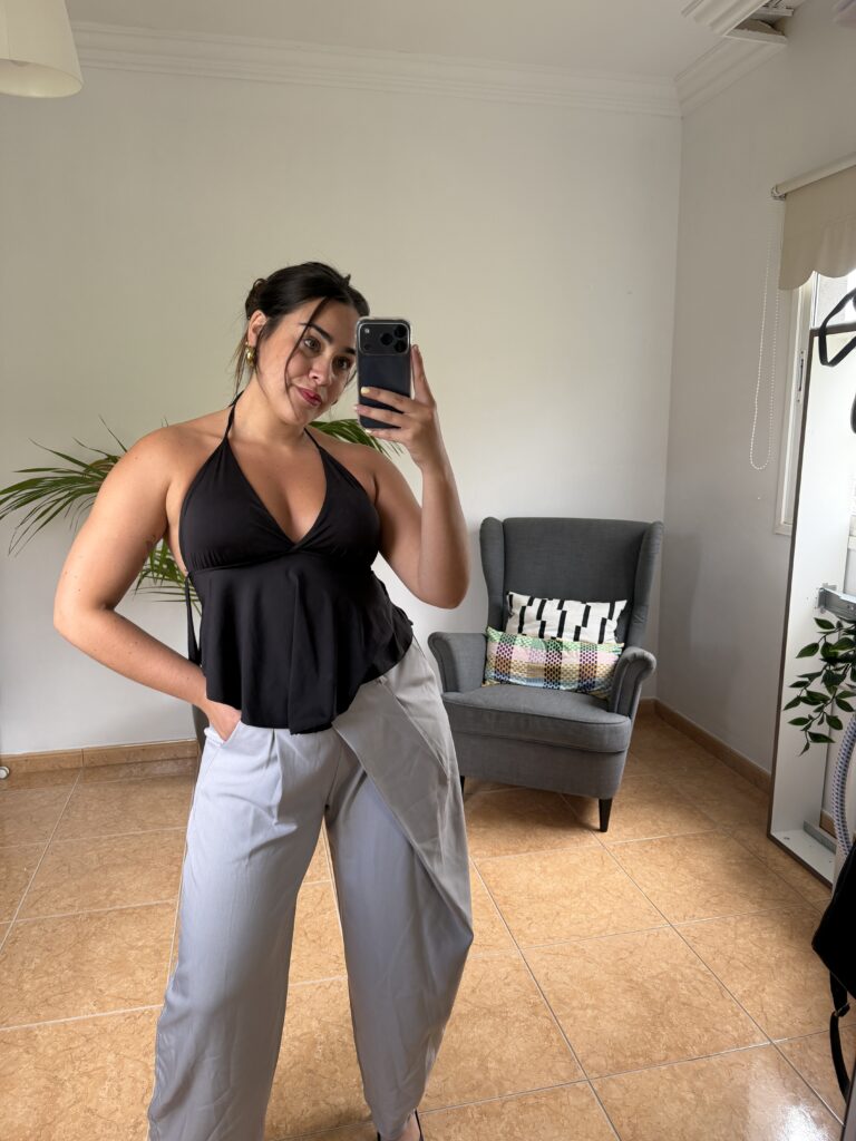 Top licra cuello